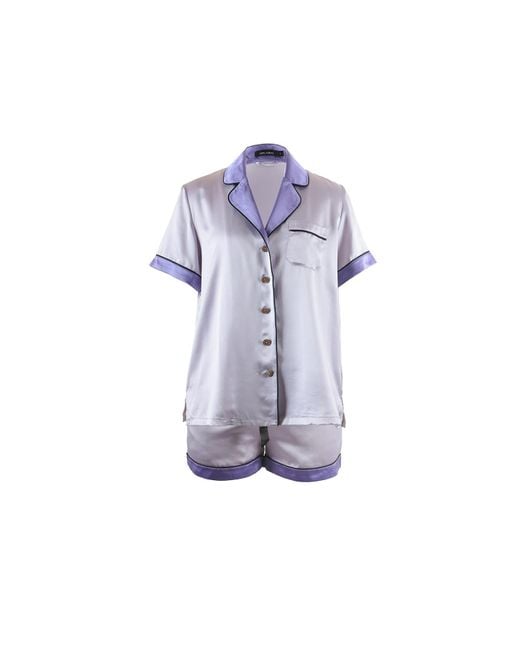 Emma Wallace Purple Hilary Shorty Set