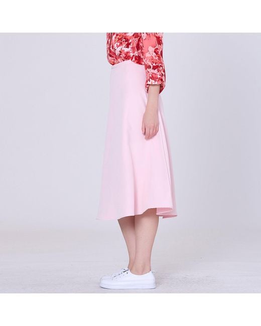 Smart and Joy Pink Trapèze Minimalist Skirt