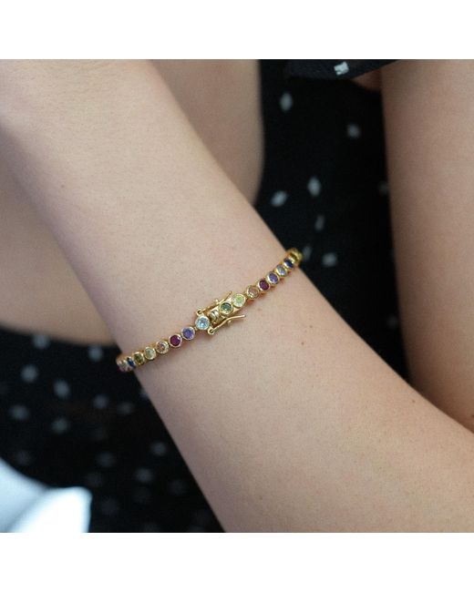 Miss Cecilia Metallic Tennis Bracelet
