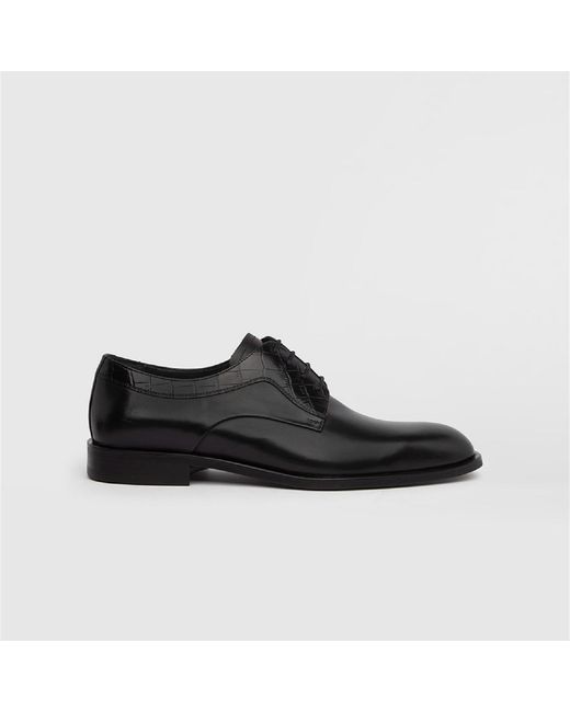 Ilvi Black Vitis Antique Leather Derby Shoe for men
