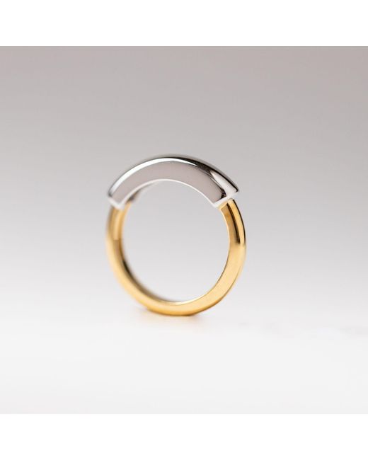 Belinda Jewelz White Nova Mixed Metal Ring