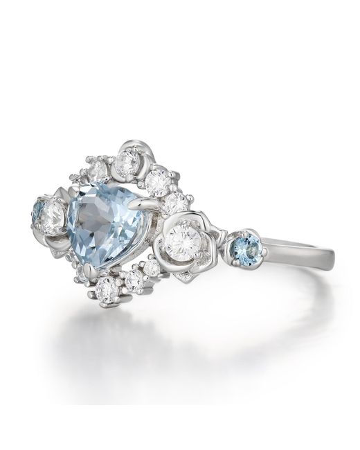 Azura Jewelry New York Metallic Oceana Topaz Ring Vermeil