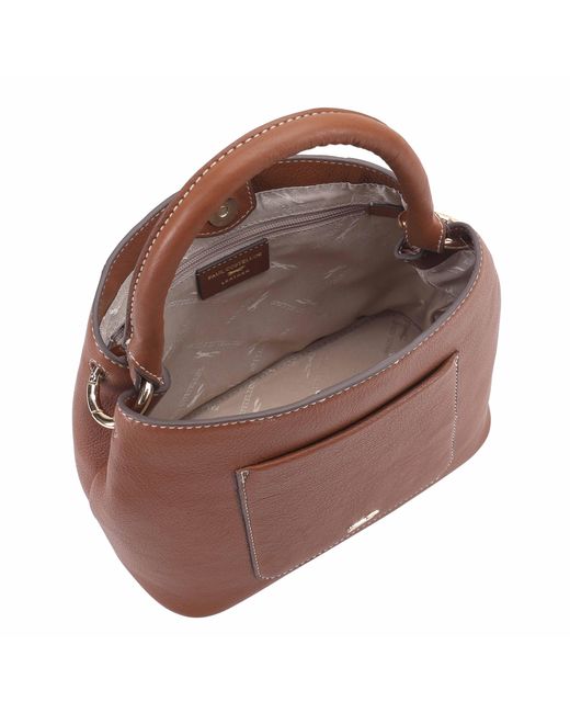 Paul Costelloe Brown Rosa Leather Bag