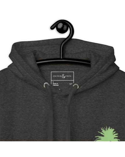 Anchor and Crew Gray Heather Las Vegas Landmark Cotton Blend Hoodie