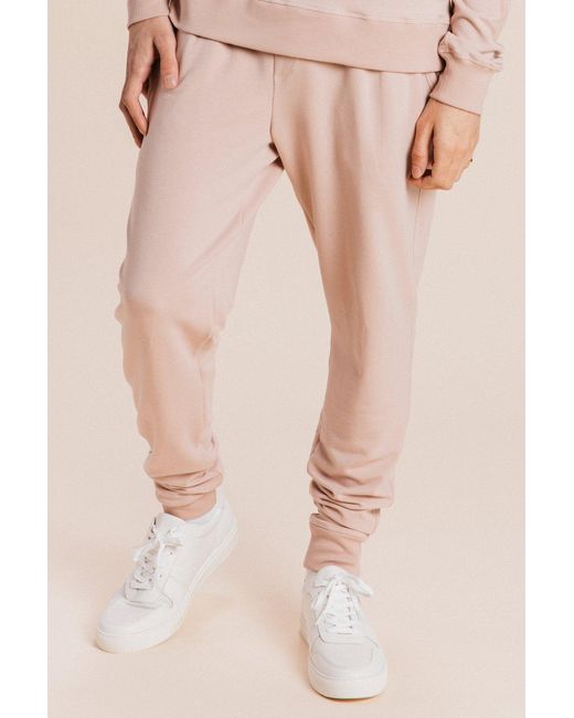Ocio Leisurewear Pink Classic Softcore Jogger for men