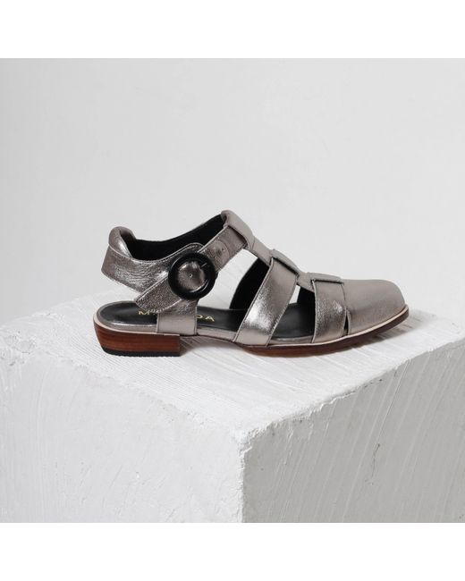 Mafalda Black Eloah Fisherman Sandals
