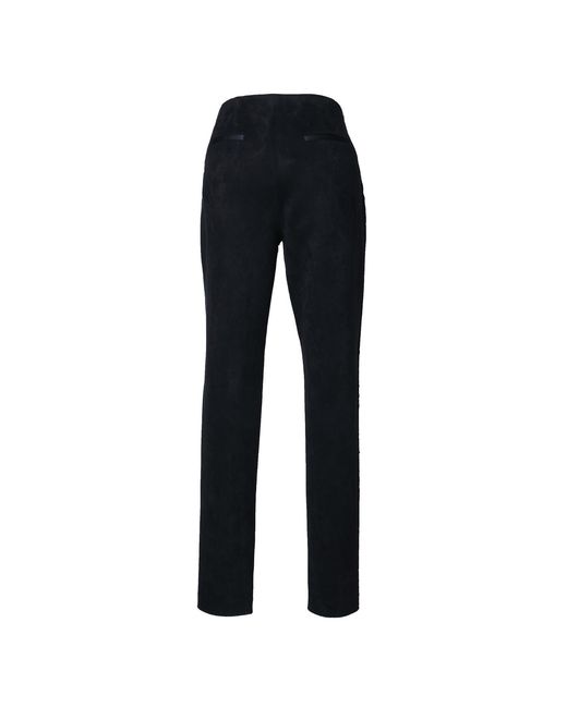 Smart and Joy Blue Suede And Satin Pants