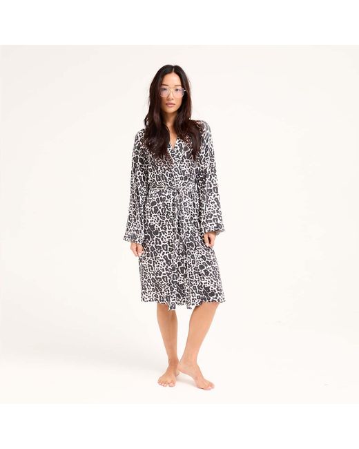 Pretty You London Blue Bamboo Kimono