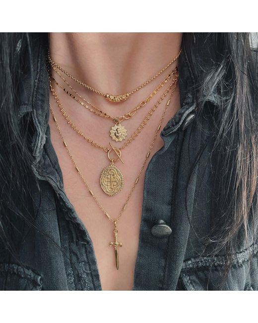 IN CAUDA VENENUM Brown Grail Necklace