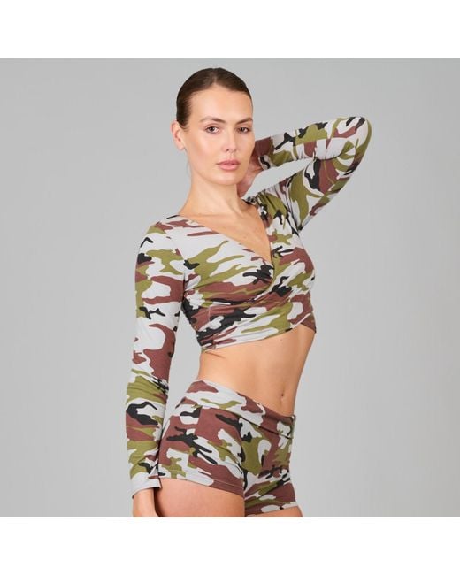 Love and Nostalgia Multicolor Love Is A Battlefield Cross Front Top