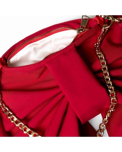 RainSisters Red Bow Clutch Purse