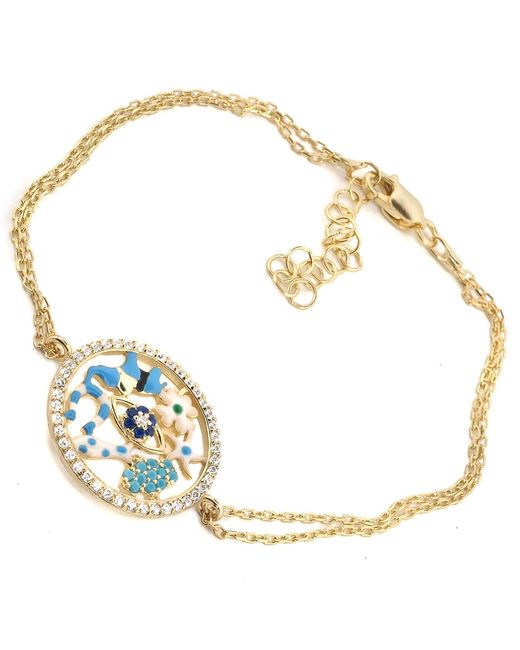 Ebru Jewelry Metallic Lucky Charms Talisman Bracelet