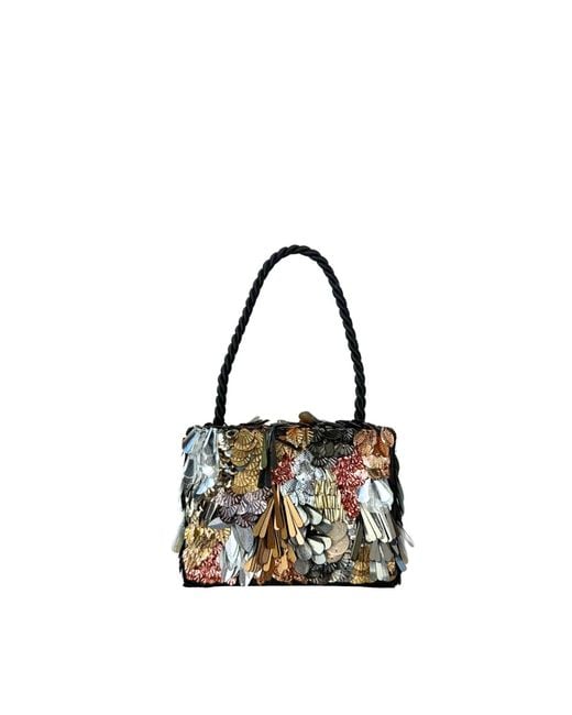 Simitri Black Neutrals Polished Pinata Mini Bag
