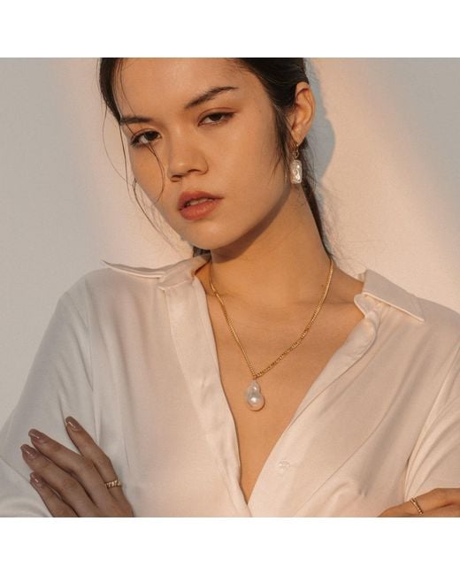 Lait & Lune Metallic Sicil Pearl Necklace