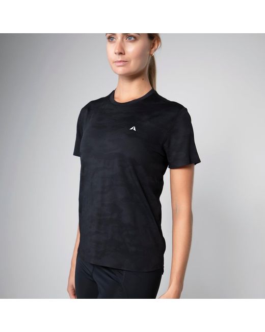 Aora Athletics Black Ultra-Light Eco-Friendly Performance T-Shirt For – Breathable Quick-Dry Lightweight Sustainable Athletic Top