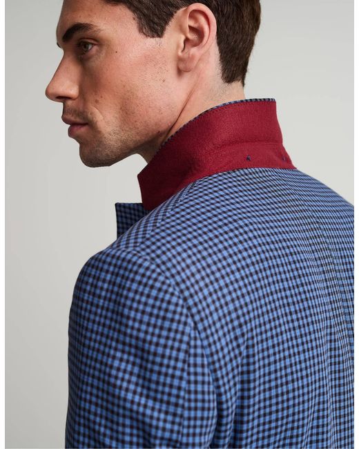Gresham Blake Blue Gingham Jacket for men