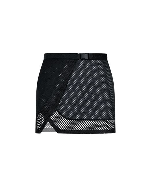Kim Foley Black Shortie Sarong Beach Cover-Up Athletic Wrap Skirt