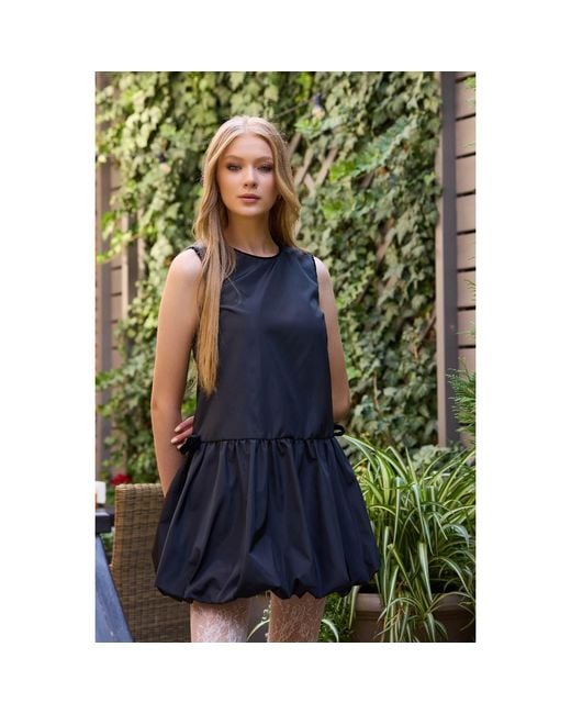 Georgette Black Coco Mini Dress