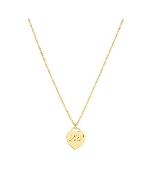 SET & STONES Metallic Alice Angel Numbers Necklace- Two