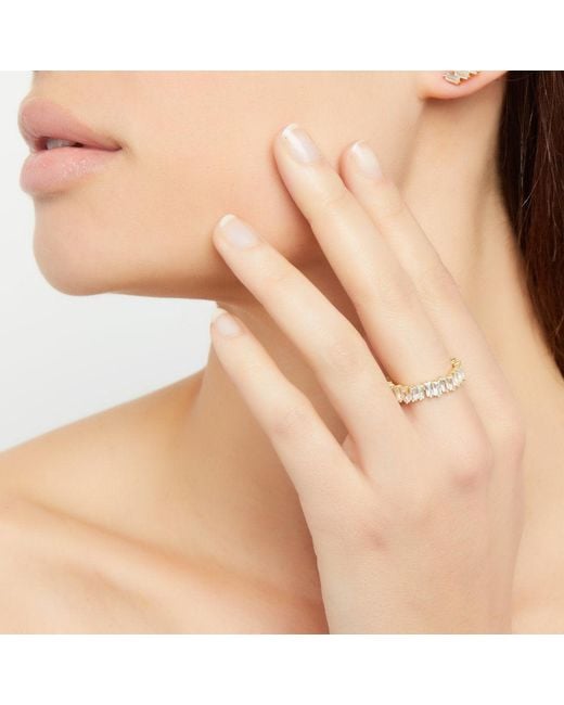 Argento Vivo Metallic Karla Baguette Ring