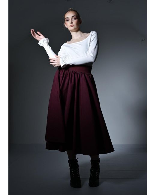 Frock Tales Purple Drury Lane Circle Skirt