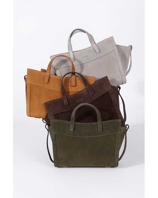 Saonara Brand Green Mini Shopping Suede