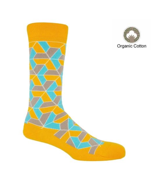 Peper Harow - Made in England Blue Organic Vertex Socks Bundle for men