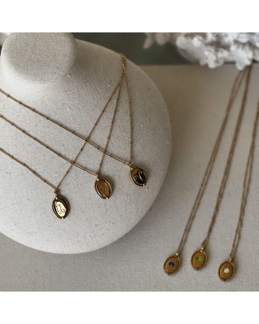 Emma Holland Jewellery Metallic Scorpio & Topaz Crystal Spinner Necklace