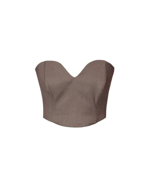 AGGI by HALEWSKI Brown Lara Melange Corset