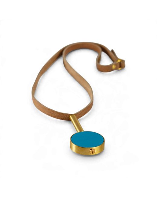Svetlana Vukov Blue Solar Loop Necklace