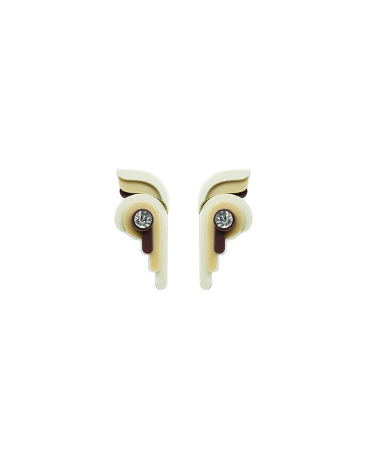 Gissa Bicalho Metallic Handmade Acrylic Earring Butterfly