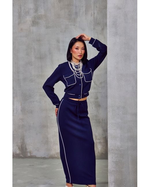 Ashita Fernandes Blue Kamilah Skirt