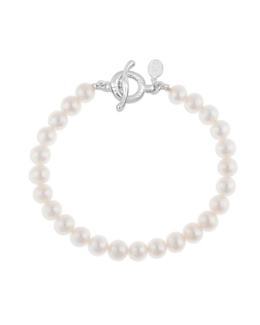 Dower & Hall White Pearl Bracelet for men