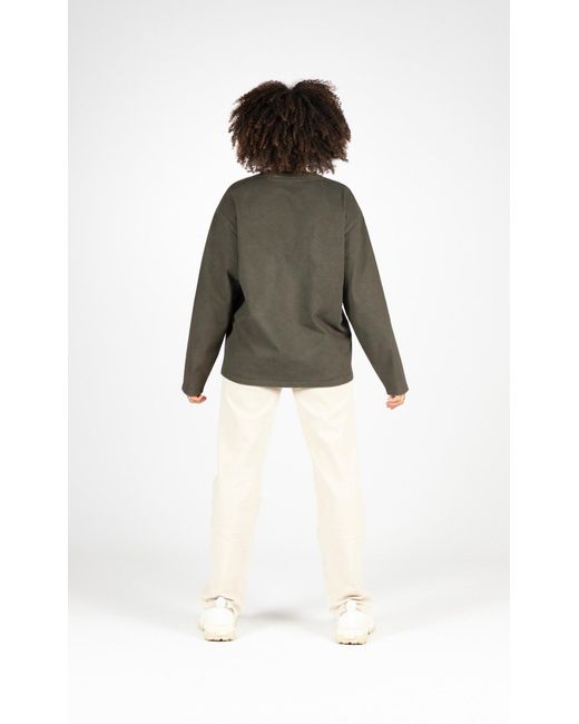 Achilles and the Tortoise Green Long Sleeve Tee Forest for men