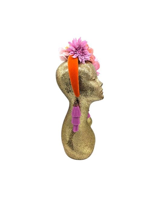 Julia Clancey Pink Doris Lilac Swinglette Bloom Flower Band