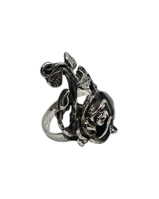Tg-Jewellery by Tamara Gervasio Black Rosa Gothic Ring – Handcrafted Sterling Sculpture