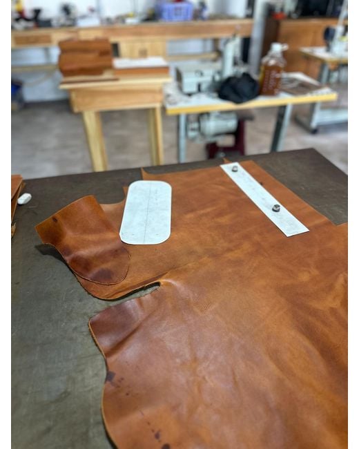 Lauren Reed Co Brown Neutrals The Carmen Leather Tote