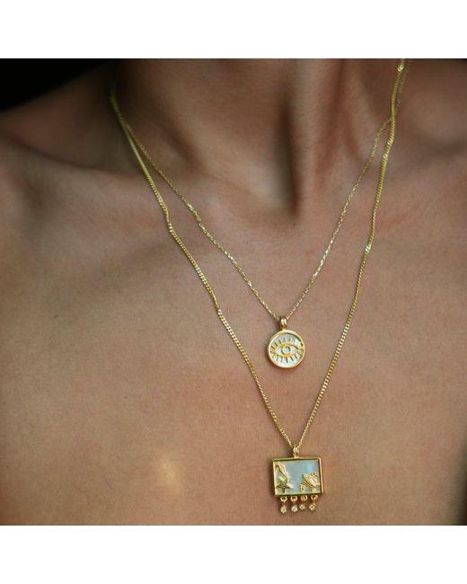 Ebru Jewelry Metallic Starfish Ocean Spirit Animal Pearl & Pendant Chain Necklace