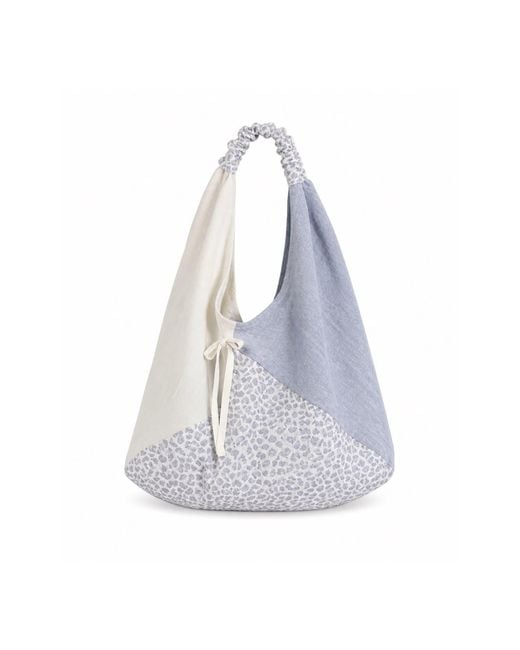 MARICEL Blue Luna Shoulder Tote