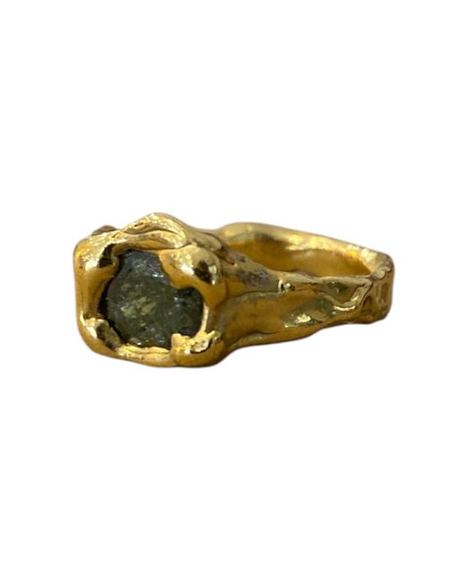 Mitsymay Jewellery Yellow One Of A Kind Peridot Ring