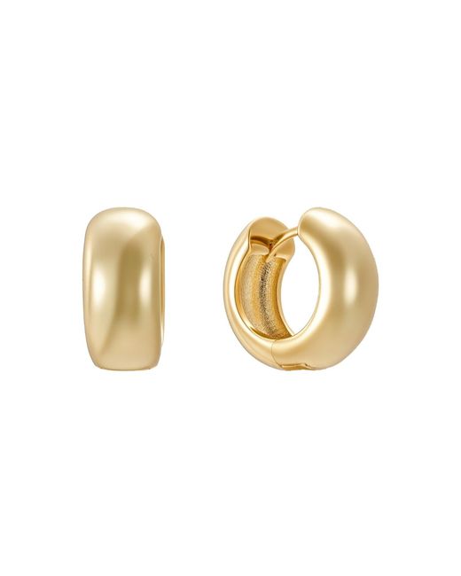 Nazzar Metallic Medium Tube Hoop Earrings