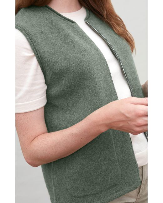 Paul James Knitwear Green Lambswool Larkspur Knitted Gilet