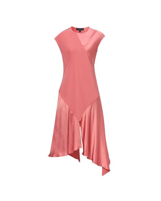 Helen Mcalinden Pink Carmin Coral Rose Dress