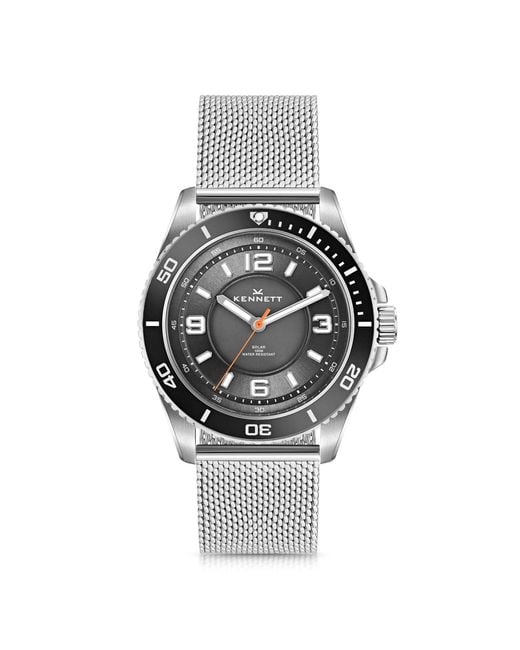 Kennett Watches & Accessories Multicolor Kennett Solaxplorer Watch With Milanese Mesh Strap for men