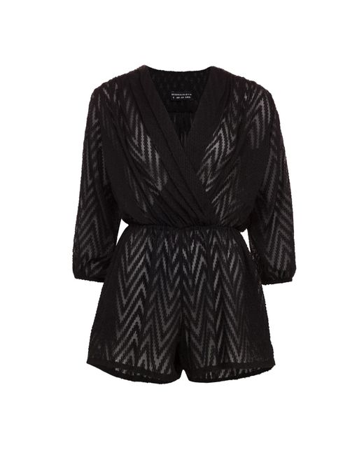 Misha Vaidya Black Luana Romper