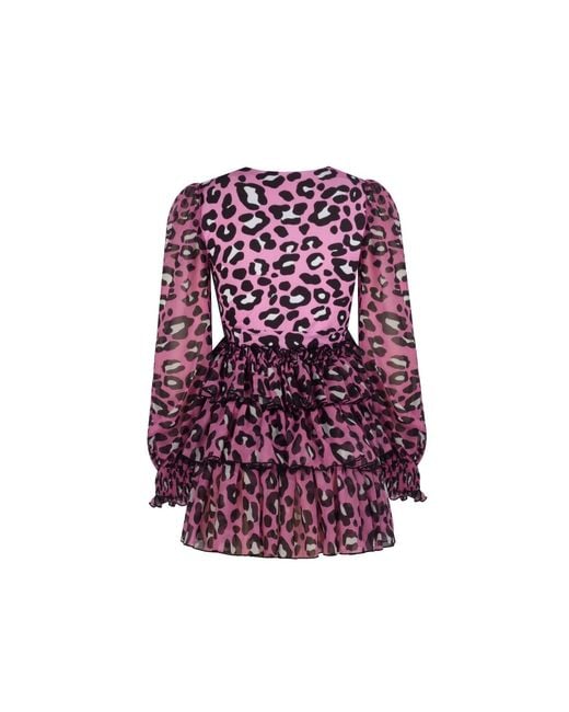 Nur Karaata Purple Margarita Leo Dress