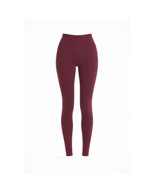 Loom Archives Red Day Flow High Waisted Burgundy Legging