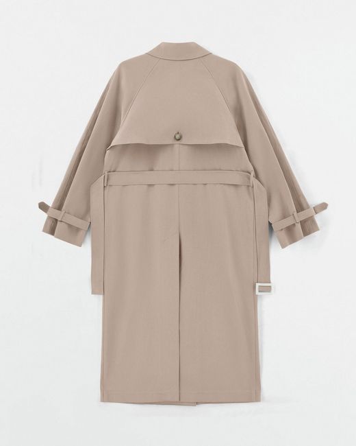 Saint One Co. Natural Idols Trench Coat Taupe X Pearl