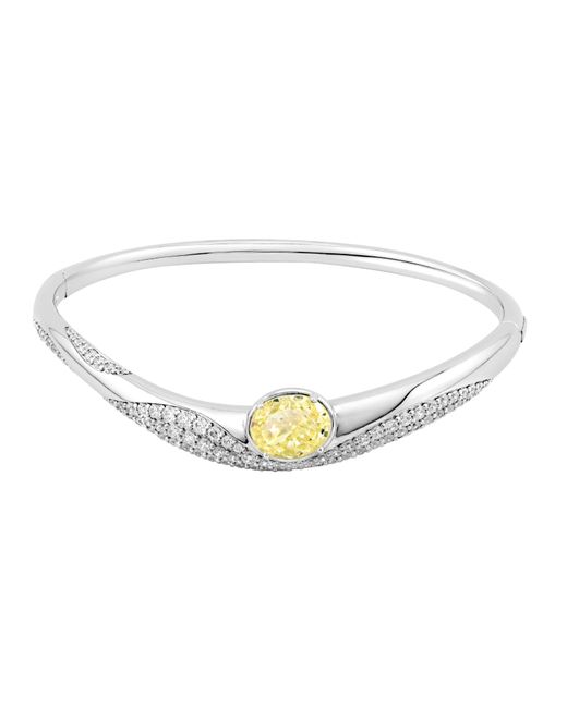 Arte Madrid White Sierra Pavé Contour Bangle