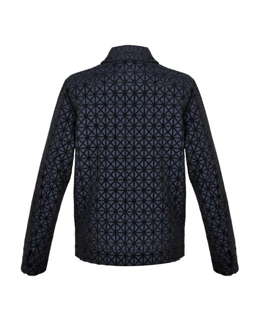 DAVID WEJ Blue Kensington Luxury Velvet Jacquard Aviator Set for men
